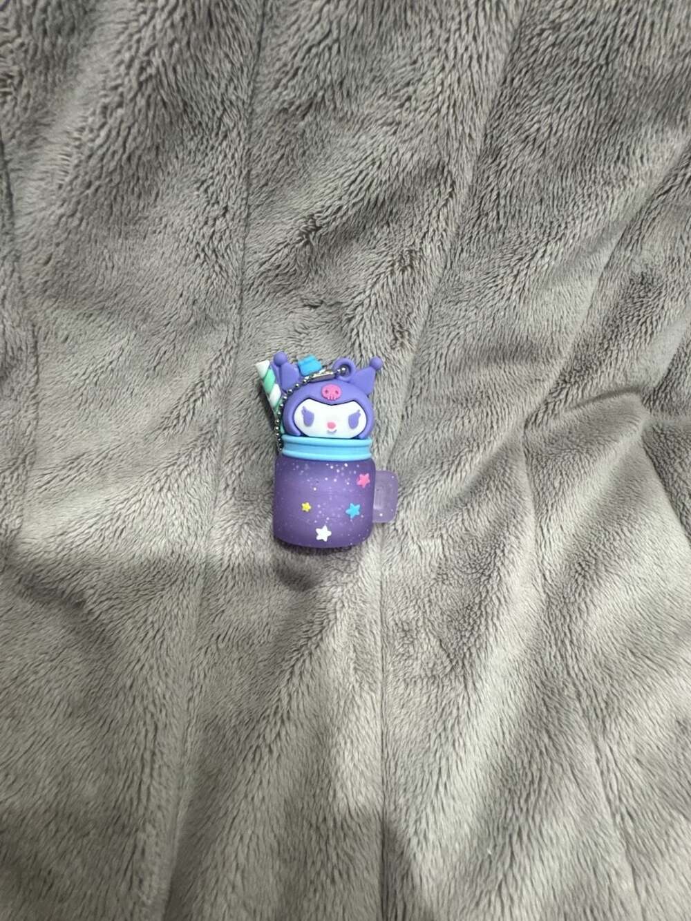 Sanrio Kuromi Boba Tea Cup Silicone Keychain Charm